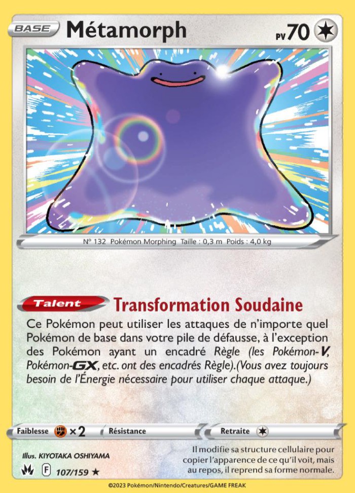 Carte Pokémon: Métamorph