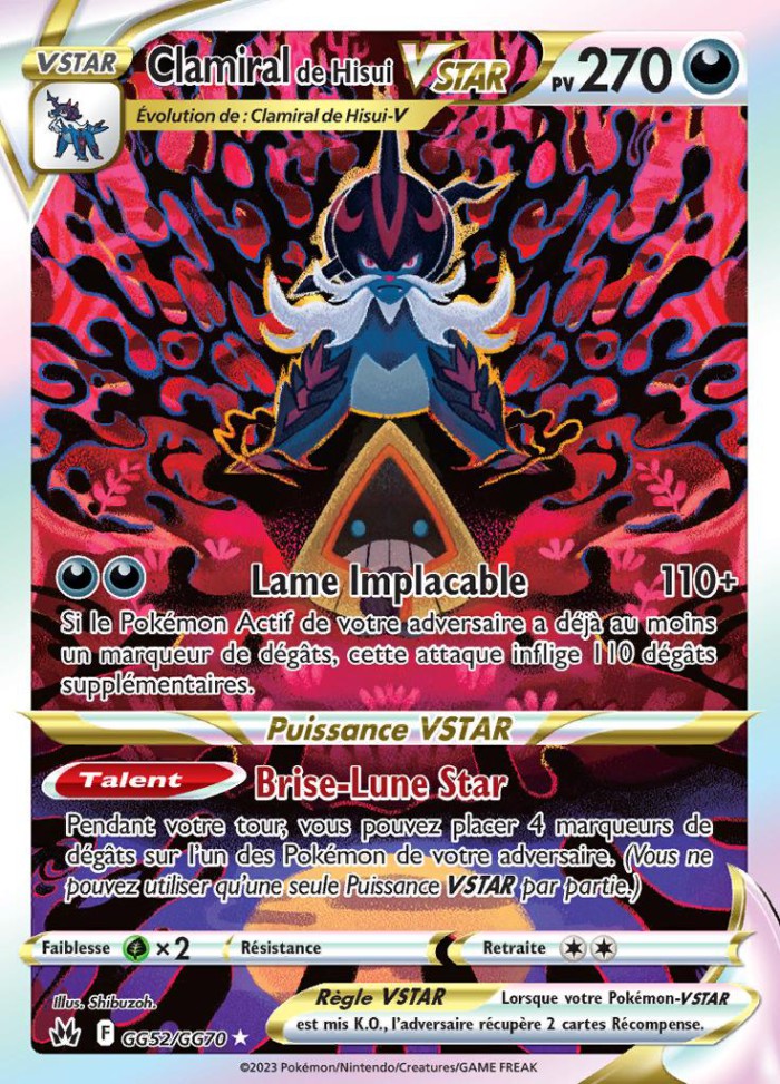 Carte Pokémon: Clamiral de Hisui VSTAR