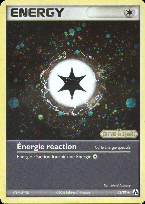 Carte Pokémon: Énergie réaction