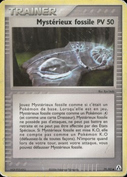 Carte Pokémon: Mystérieux fossile