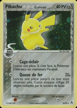 Carte Pokémon: Pikachu δ