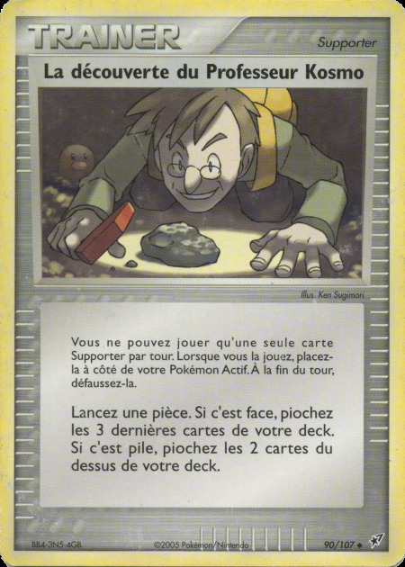 Carte Pokémon: La découverte du Professeur Kosmo