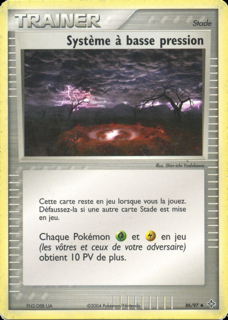 Carte Pokémon: Système à basse pression