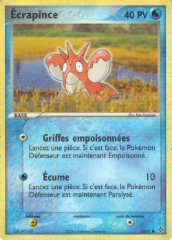 Carte Pokémon: Écrapince