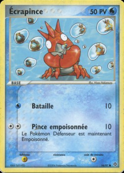 Carte Pokémon: Écrapince