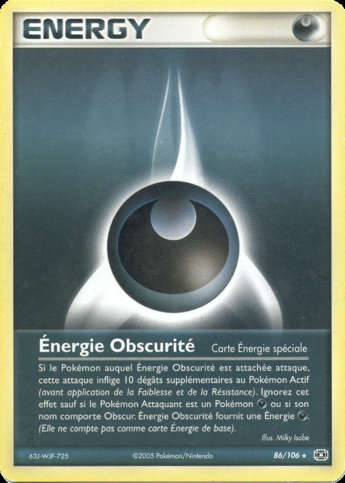 Carte Pokémon: Énergie Obscurité