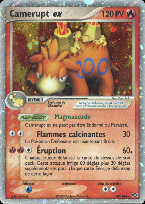 Carte Pokémon: Camerupt ex