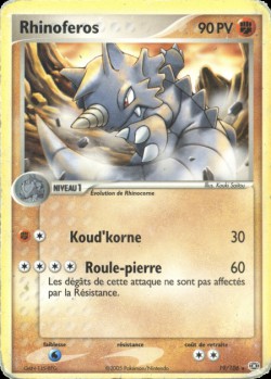 Carte Pokémon: Rhinoferos