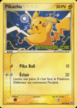 Carte Pokémon: Pikachu