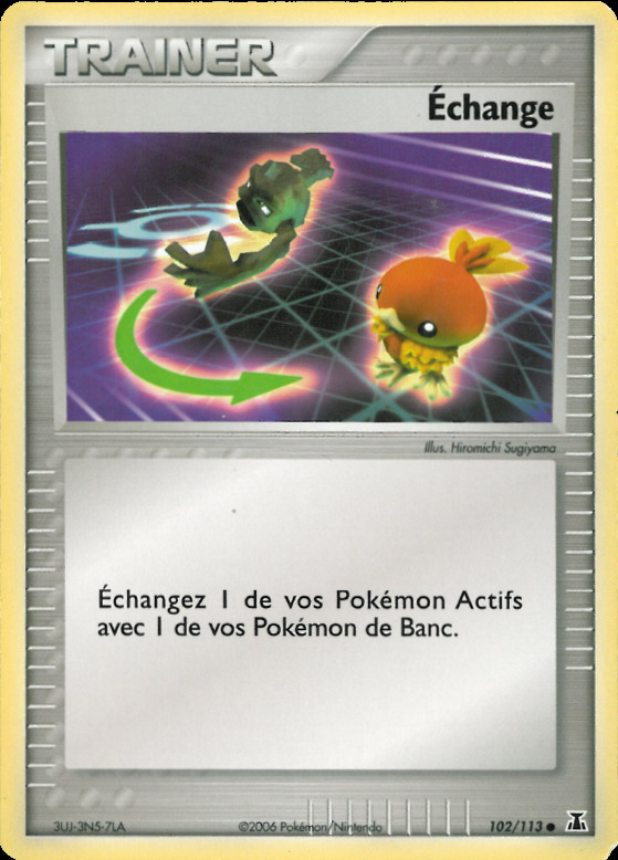 Carte Pokémon: Échange