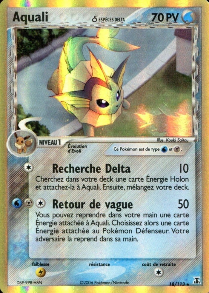 Carte Pokémon: Aquali δ