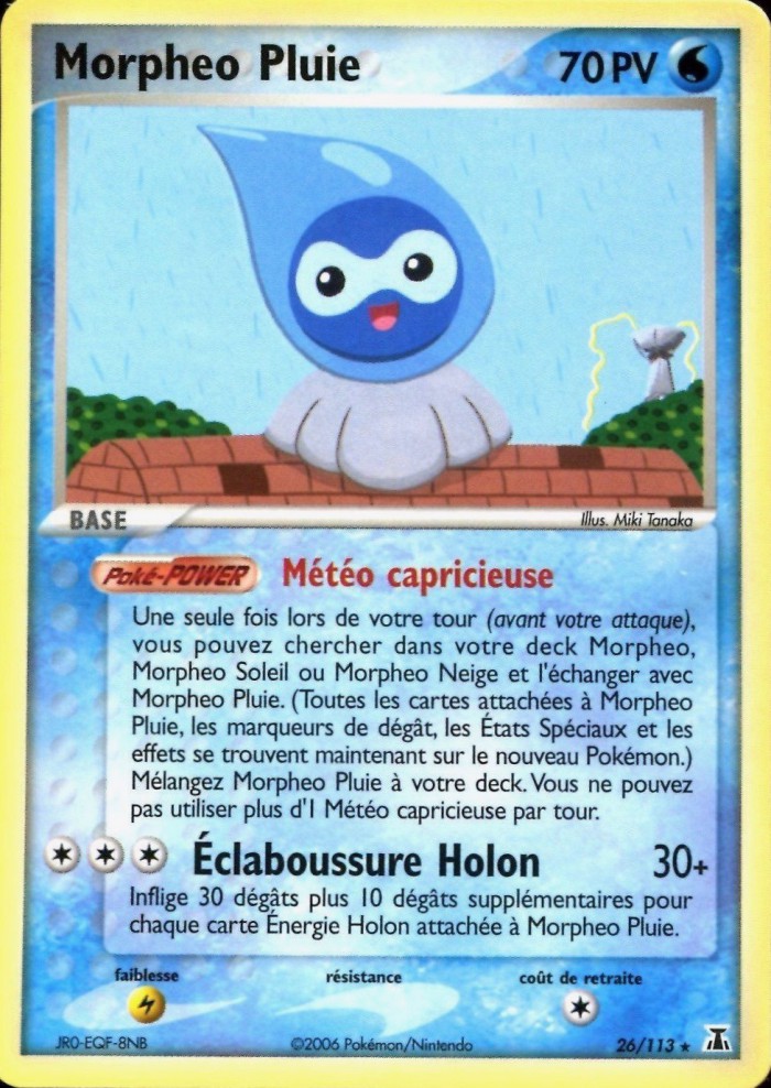 Carte Pokémon: Morpheo Pluie