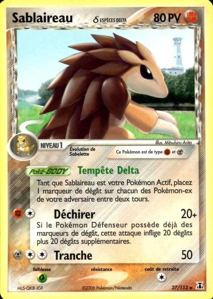 Carte Pokémon: Sablaireau δ