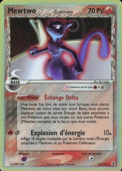 Carte Pokémon: Mewtwo δ