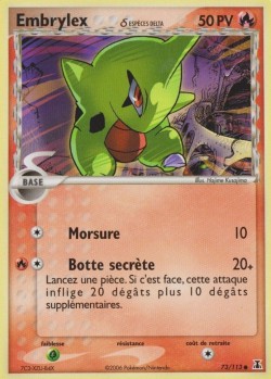 Carte Pokémon: Embrylex δ