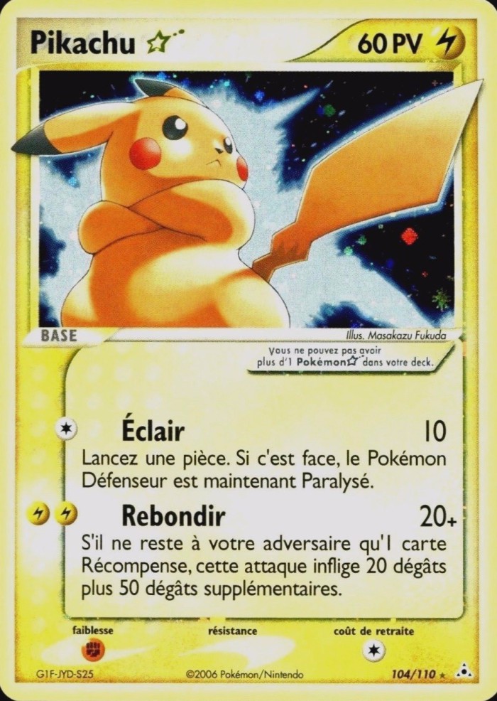 Carte Pokémon: Pikachu star