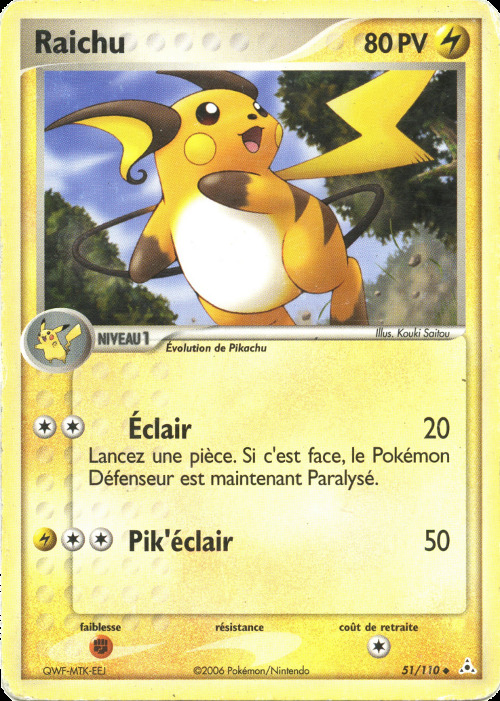 Carte Pokémon: Raichu