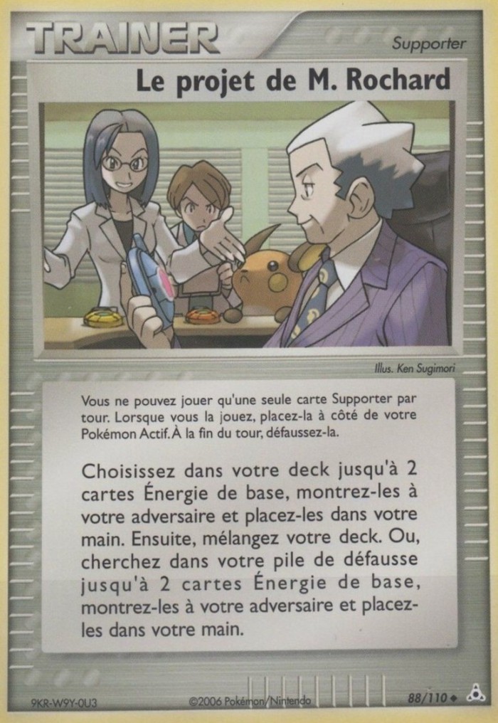 Carte Pokémon: Le projet de M. Rochard