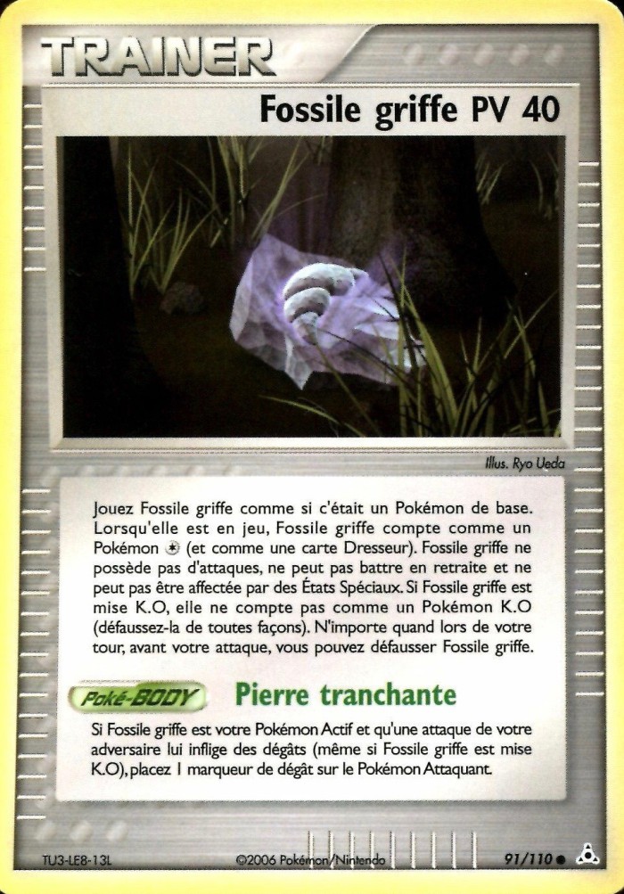 Carte Pokémon: Fossile griffe