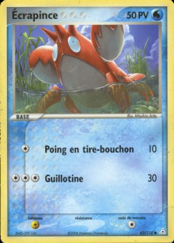 Carte Pokémon: Écrapince