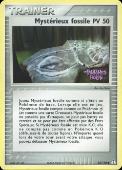 Carte Pokémon: Mystérieux fossile