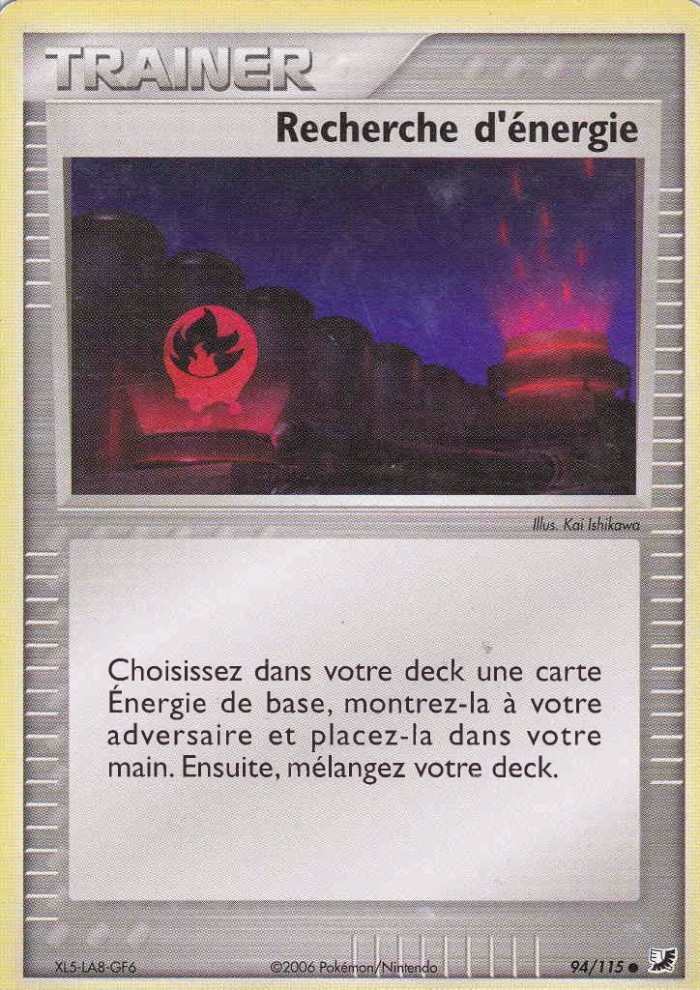 Carte Pokémon: Recherche d'énergie