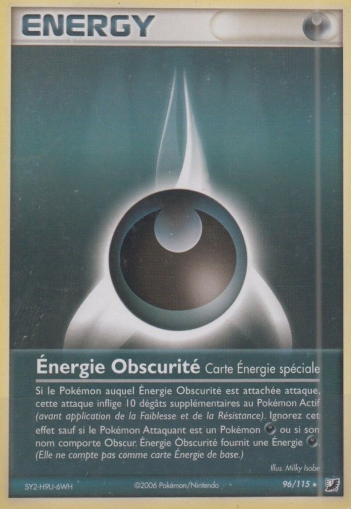 Carte Pokémon: Énergie Obscurité