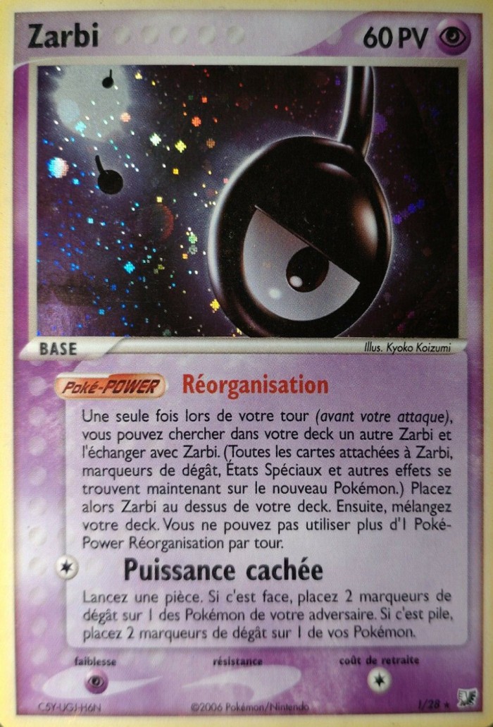 Carte Pokémon: Zarbi