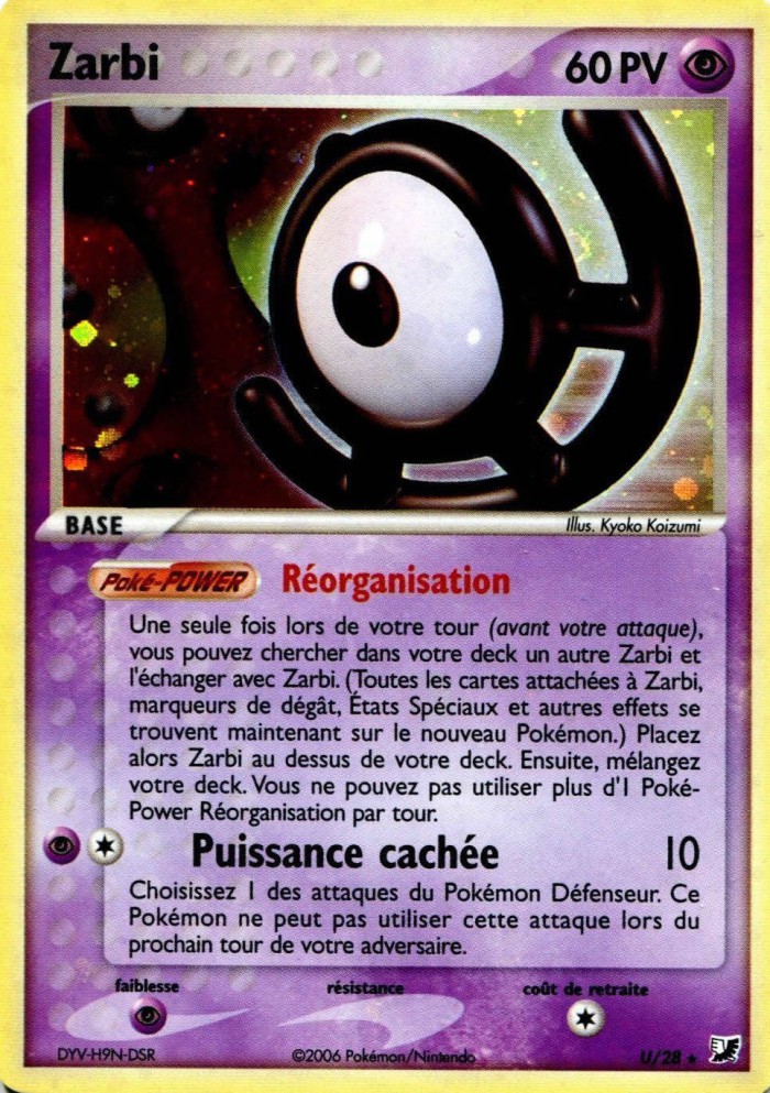 Carte Pokémon: Zarbi