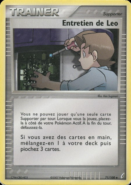 Carte Pokémon: Entretien de Leo