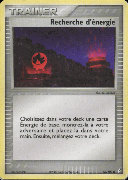 Carte Pokémon: Recherche d'énergie