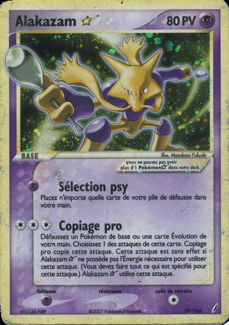 Carte Pokémon: Alakazam star