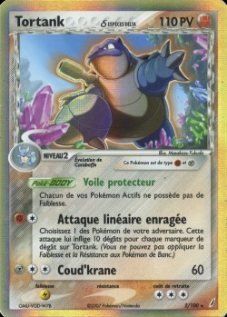 Carte Pokémon: Tortank δ