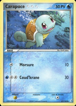 Carte Pokémon: Carapuce