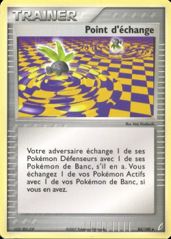 Carte Pokémon: Point d'échange