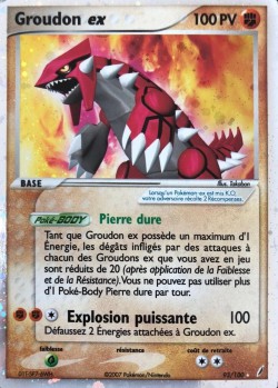 Carte Pokémon: Groudon ex