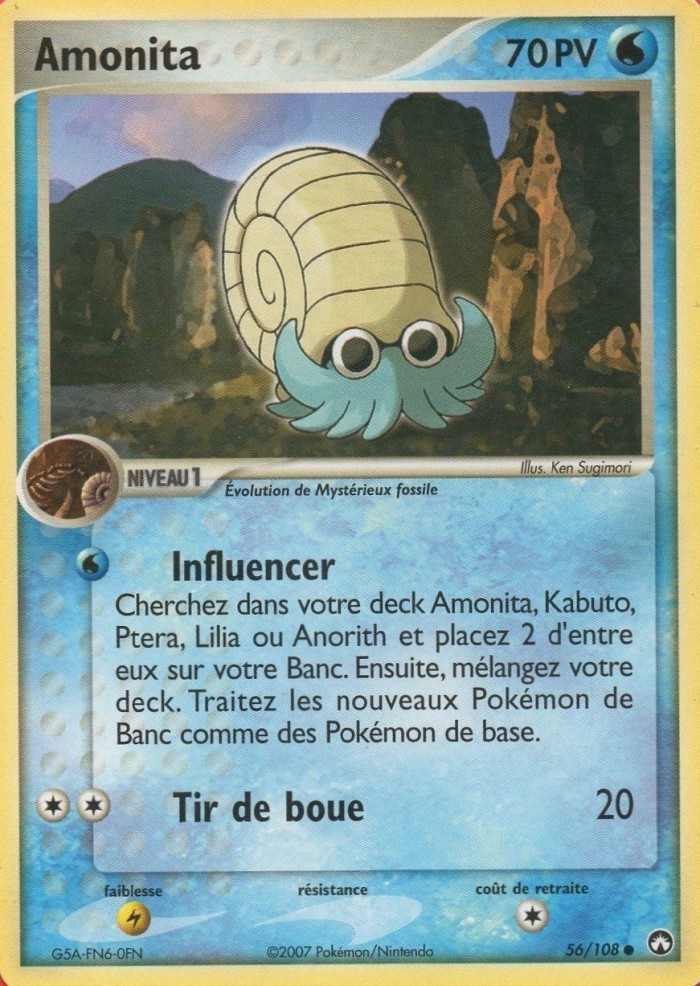 Carte Pokémon: Amonita