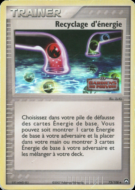 Carte Pokémon: Recyclage d'énergie