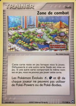 Carte Pokémon: Zone de combat