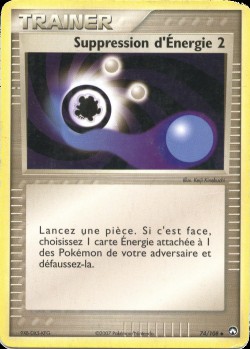 Carte Pokémon: Suppression d'Énergie 2