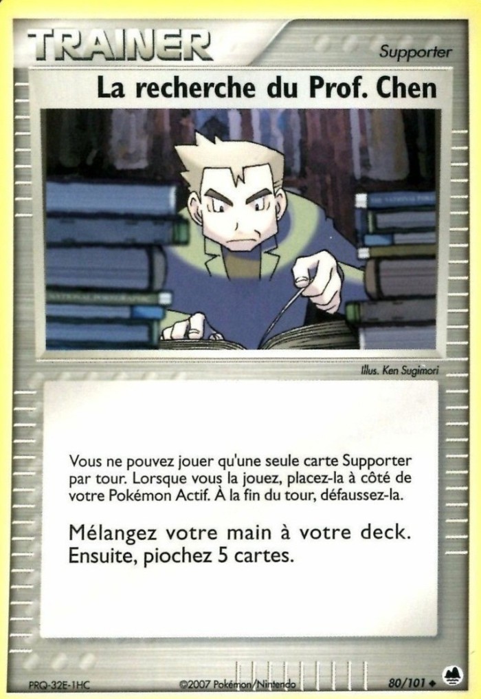 Carte Pokémon: La recherche du Prof. Chen