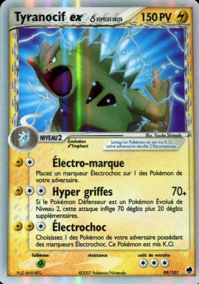 Carte Pokémon: Tyranocif ex δ