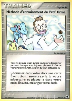 Carte Pokémon: Méthode d'entraînement du Prof. Orme