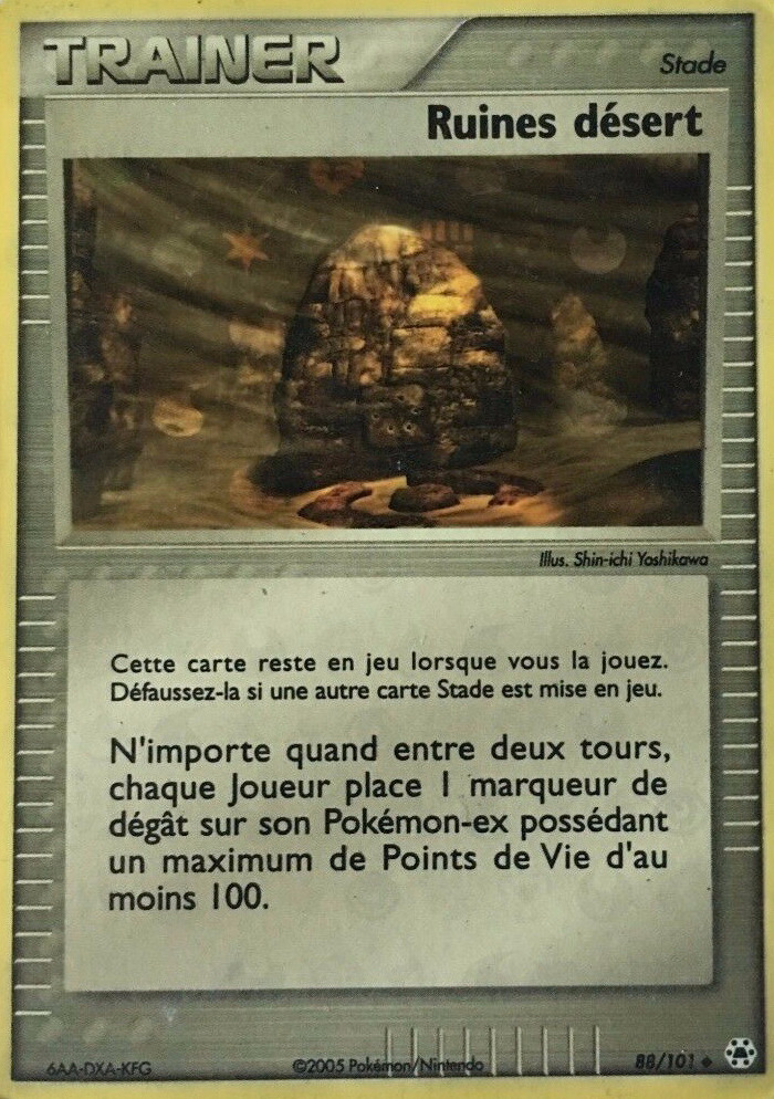 Carte Pokémon: Ruines désert