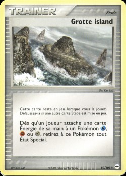 Carte Pokémon: Grotte island