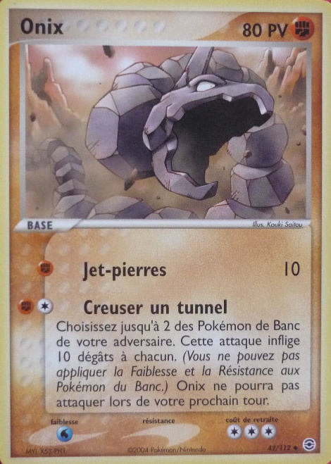 Carte Pokémon: Onix