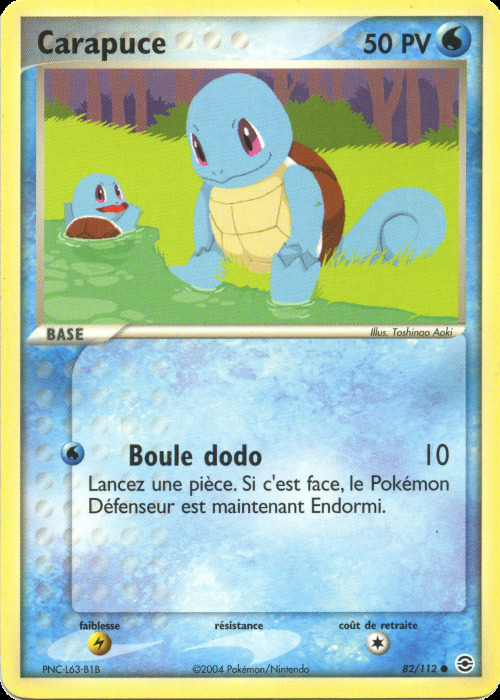 Carte Pokémon: Carapuce