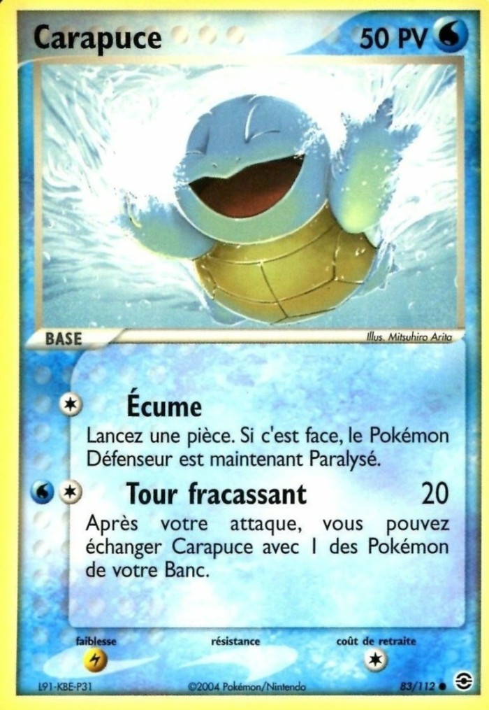 Carte Pokémon: Carapuce