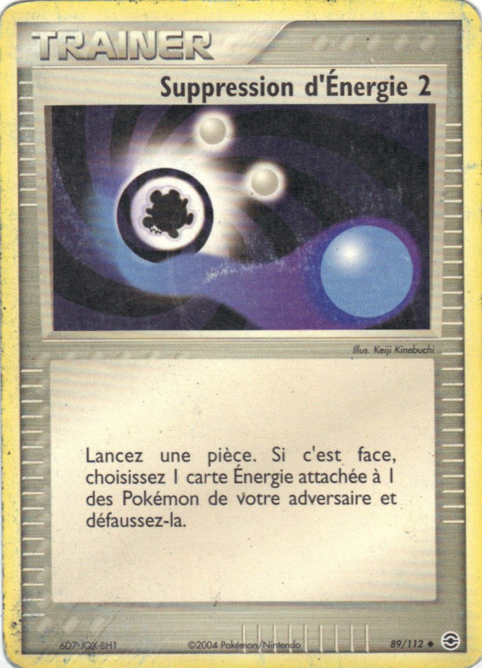 Carte Pokémon: Suppression d'Énergie 2