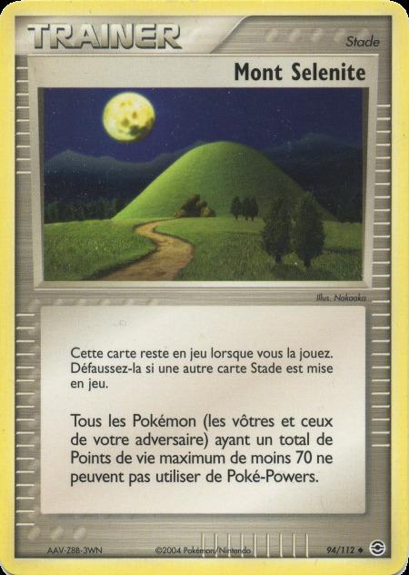 Carte Pokémon: Mont Selenite